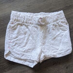 Cat and Jack White Pattern Shorts 3T